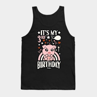 It's My 3rd Birthday Pig Tank Top